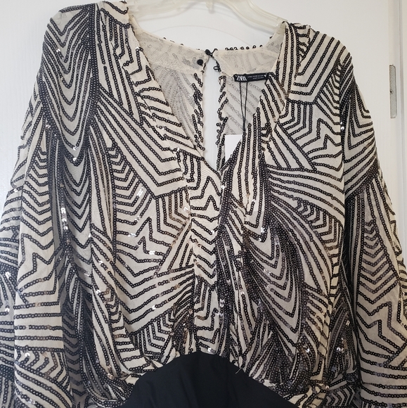 Zara sequin body sz M - Picture 1 of 4
